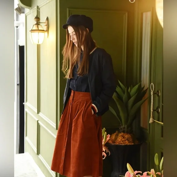 Uniqlo Skirts Uniqlo X Ines De La Fressange 28 Corduroy Skirt